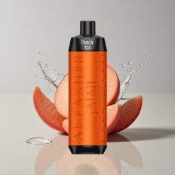 Australia Wholesaler Al Fakher Crown Bar 8000 Crystal Peach Ice 18ml 5mg USB-C 600mAh Disposable Vape