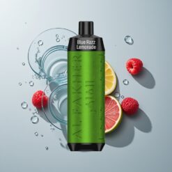 Australia Wholesaler Al Fakher Crown Bar 8000 Crystal Puffs 18mL Blue Razz Lemonade 5mg Nicotine USB-C