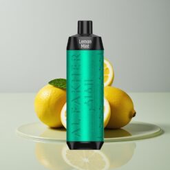 Australia Wholesaler Al Fakher Crown Bar 8000 Crystal Puffs Lemon Mint Disposable Vape 18mL 5mg USB-C