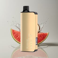 Australia Wholesaler Alibarbar Ingot 9000 Puffs Strawberry Coconut Watermelon 22ml 2350mAh LED Display
