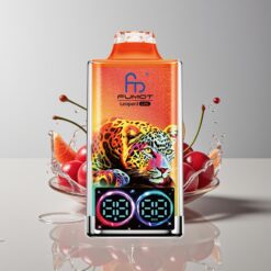 Australia Wholesaler Fumot Leopard 40K Puffs Cherry Ice 5% Nicotine 700mAh Dual Mesh Type-C Digital Display