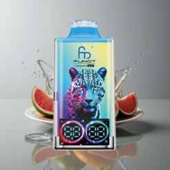 Australia Wholesaler Fumot Leopard 40K Puffs Dual Mesh Digital Tube Black Dragon Ice 5% Nicotine 700mAh Type-C