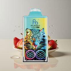 Australia Wholesaler Fumot Leopard 40K Puffs Strawberry Banana Disposable Vape 5% Nic 700mAh Dual Mesh Type-C Digital Display
