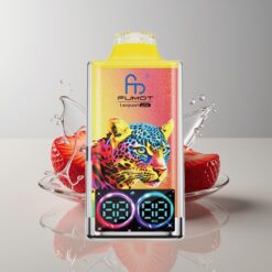 Australia Wholesaler Fumot Leopard 40K Puffs Strawberry Ice Disposable Vape 5% Nicotine 700mAh Dual Mesh Type-C Digital Display