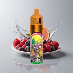 Australia Wholesaler Fumot RandM Tornado 30000 Puffs Blueberry Raspberry 30mL 5% Mesh LED 600mAh