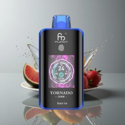 Australia Wholesaler Fumot Tornado 25000 Black Ice HD Screen 700mAh 20ml Type-C Rechargeable