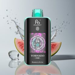Australia Wholesaler Fumot Tornado 25000 Puffs Blueberry On Ice HD Screen 700mAh Rechargeable 20ml Type-C