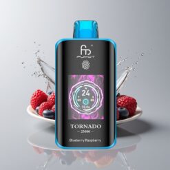 Australia Wholesaler Fumot Tornado 25000 Puffs Blueberry Raspberry HD Screen 700mAh Rechargeable 20ml