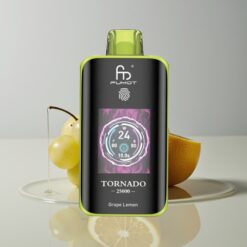 Australia Wholesaler Fumot Tornado 25000 Puffs Grape Lemon HD Screen 700mAh 20ml Type-C