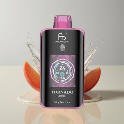Australia Wholesaler Fumot Tornado 25000 Puffs Juicy Peach Ice HD Screen 700mAh 20ml Type-C