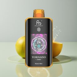 Australia Wholesaler Fumot Tornado 25000 Puffs Miami Mint HD Screen 700mAh Rechargeable 20ml Type-C