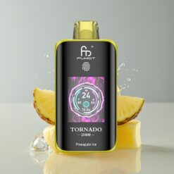 Australia Wholesaler Fumot Tornado 25000 Puffs Pineapple Ice HD Screen 700mAh Rechargeable 20ml Type-C
