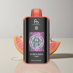 Australia Wholesaler Fumot Tornado 25000 Puffs Pink Lemonade HD Screen 700mAh Rechargeable Type-C