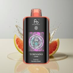 Australia Wholesaler Fumot Tornado 25000 Puffs Tropical Rainbow Blast HD Screen 700mAh Rechargeable Type-C