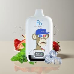 Australia Wholesaler Fumot Tornado Digital Box 12000 Puffs Strawberry Banana 20ml Mesh Coil Type-C MTL