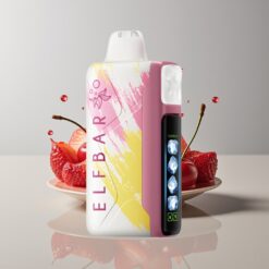 Australia Wholesaler Elf Bar Ice King 40000 Puffs Cherry Strazz 20mL 5% Nic Rechargeable Dual Airflow LCD Adjustable Cooling