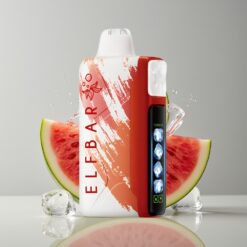 Australia Wholesaler Elf Bar Ice King 40000 Puffs Watermelon Ice 20ml 5% Nic Rechargeable Dual Airflow LCD